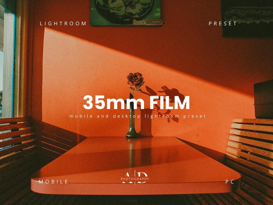 35mm Film Lightroom Preset: Retro Grain Effect (Mobile & PC)