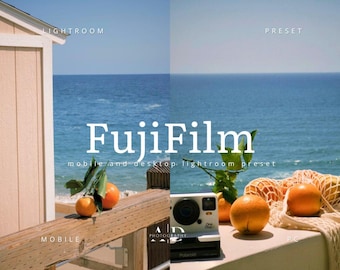 10 Fujifilm Lightroom Presets: Retro Analog Film Filters (Mobile & Desktop)