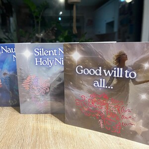 High Vibrational Christmas Card Variety Pack, Light Encoded, set of 3 activations in the form of christmas cards.