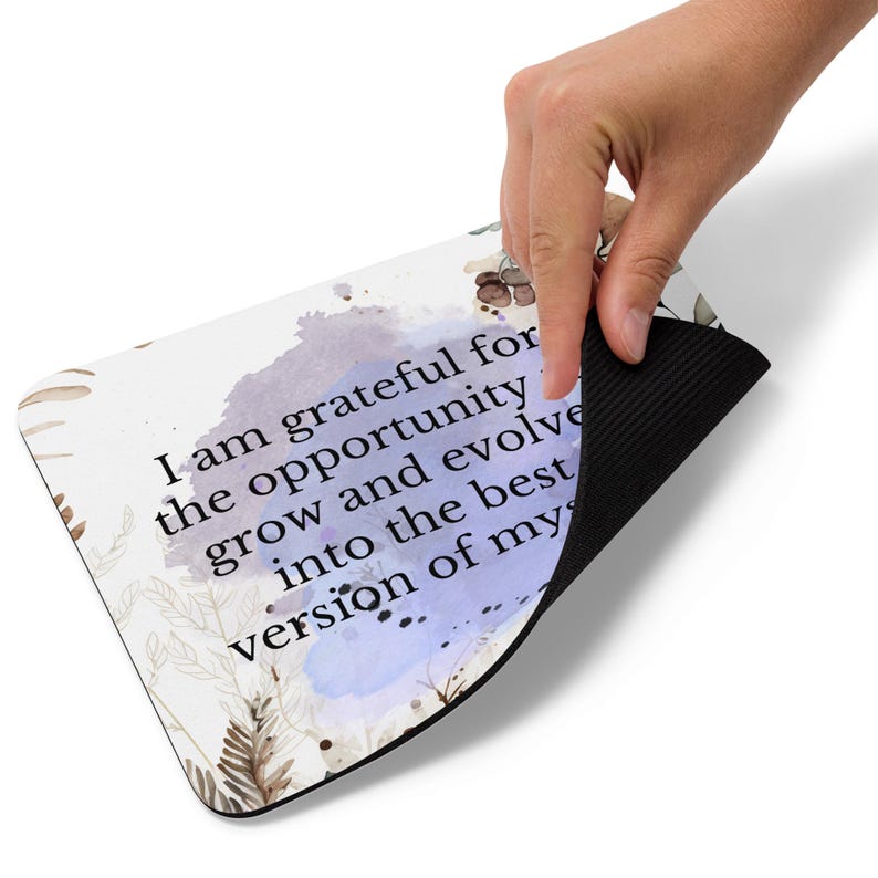 Gratitude Affirmation Mouse Pad, "i Am Grateful for the Opportunity to ...