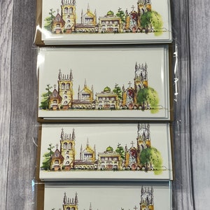 Sewanee Quad Notecard packs - zes notitiekaarten en enveloppen van kunstenaar Bob Askew