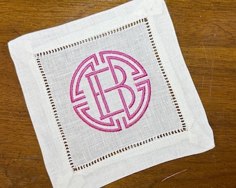 Regalo personalizado servilletas de cóctel con vainica regalo de noche de chicas para ella
