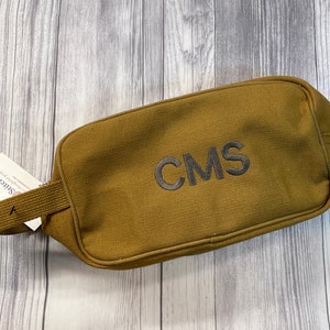 Custom father&#39;s day embroidered monogram toiletry dopp kit gift for guy gift for dad