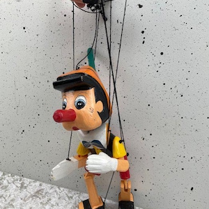 Cute Old Pinocchio Puppet (1) - Wood