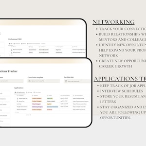 Notion Template Career Planner | Career Development | Job Application Tracker, Career Goals Planner, Professional Development, Career Path image 4