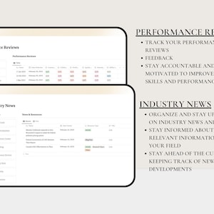 Notion Template Career Planner | Career Development | Job Application Tracker, Career Goals Planner, Professional Development, Career Path image 5