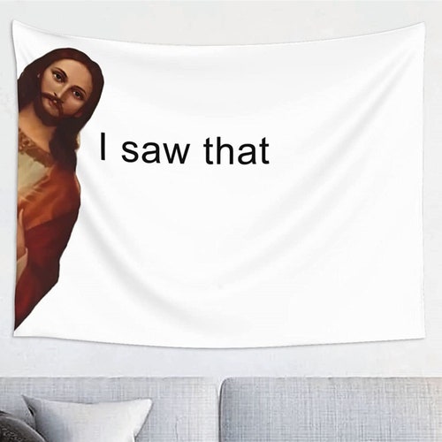 Funny Tapestry Meme Tapestries Wall Hanging Nick Winston Etsy