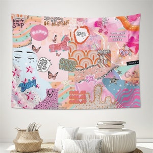 Pink playboy tapestry hot sale