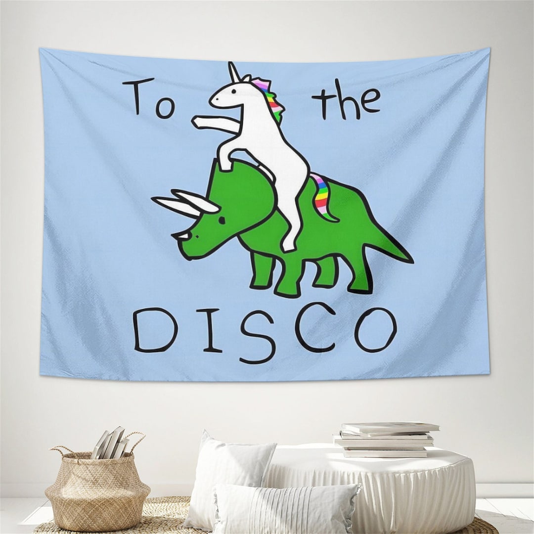 To the Disco Tapestry Funny Meme Tapestry Party Wall Hanging for