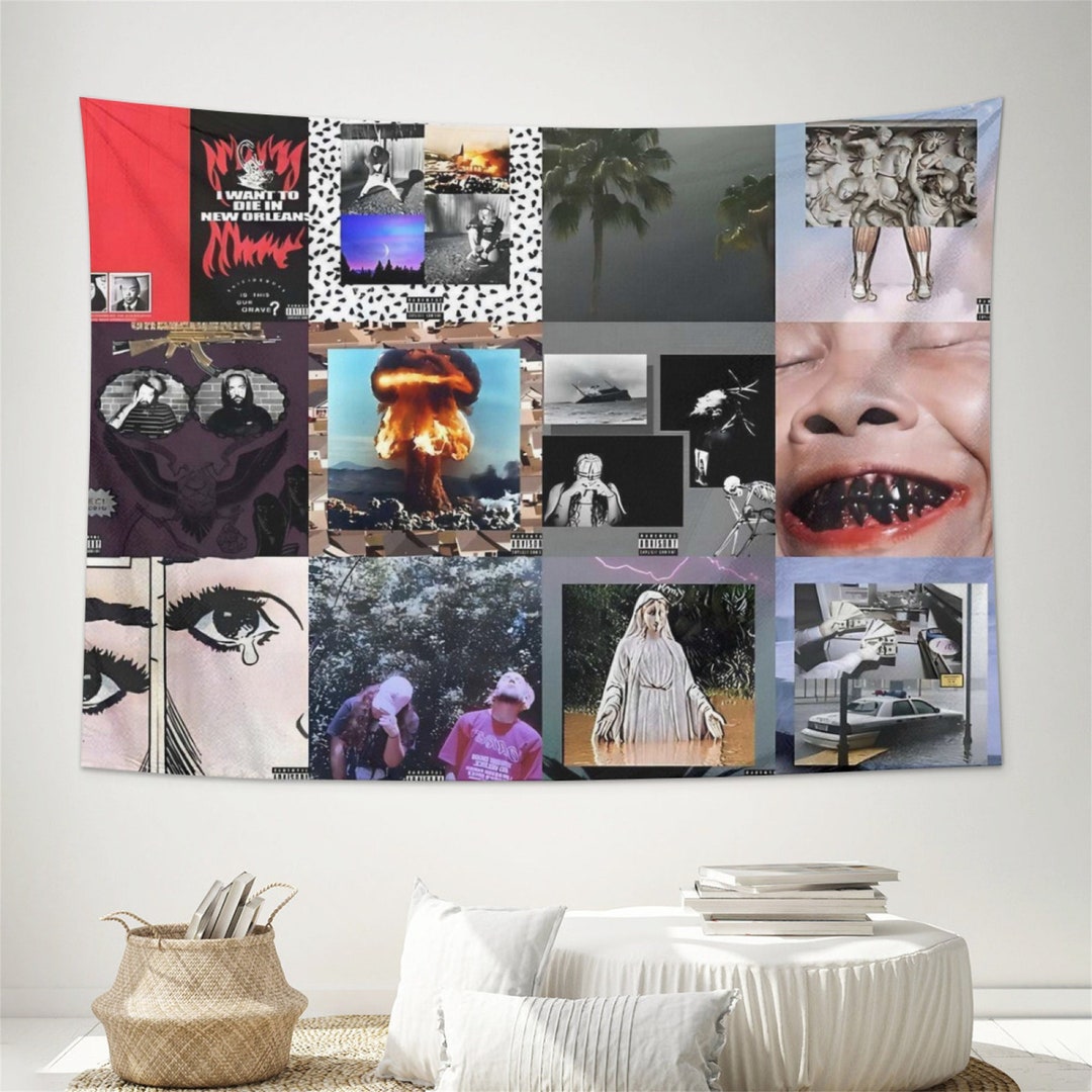 Rapper Tapestry Hip Hop Music Wall Hanging for Teen Bedroom Banner Flag