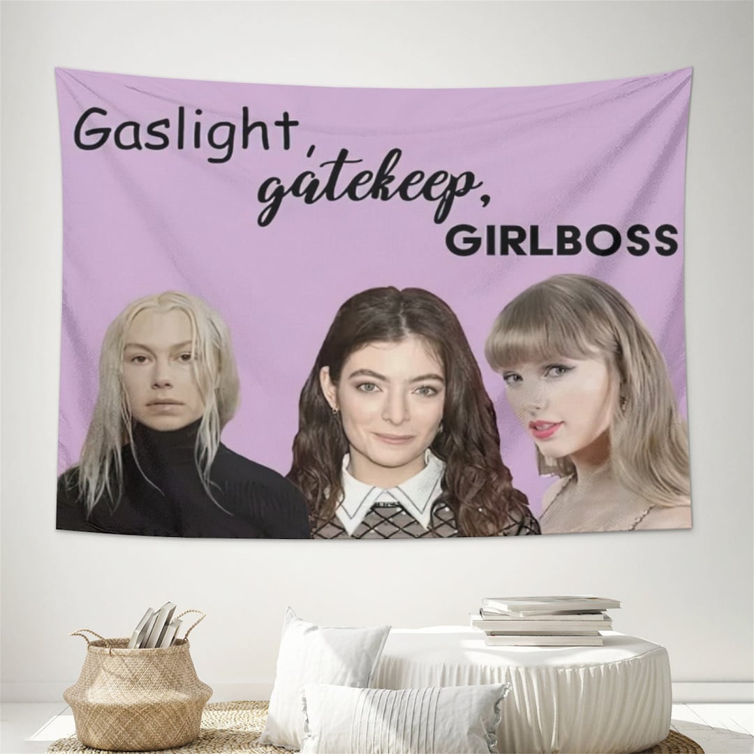 Funny Tapestries Meme Flag Gaslight Gatekeep Girlboss Tapestry Etsy