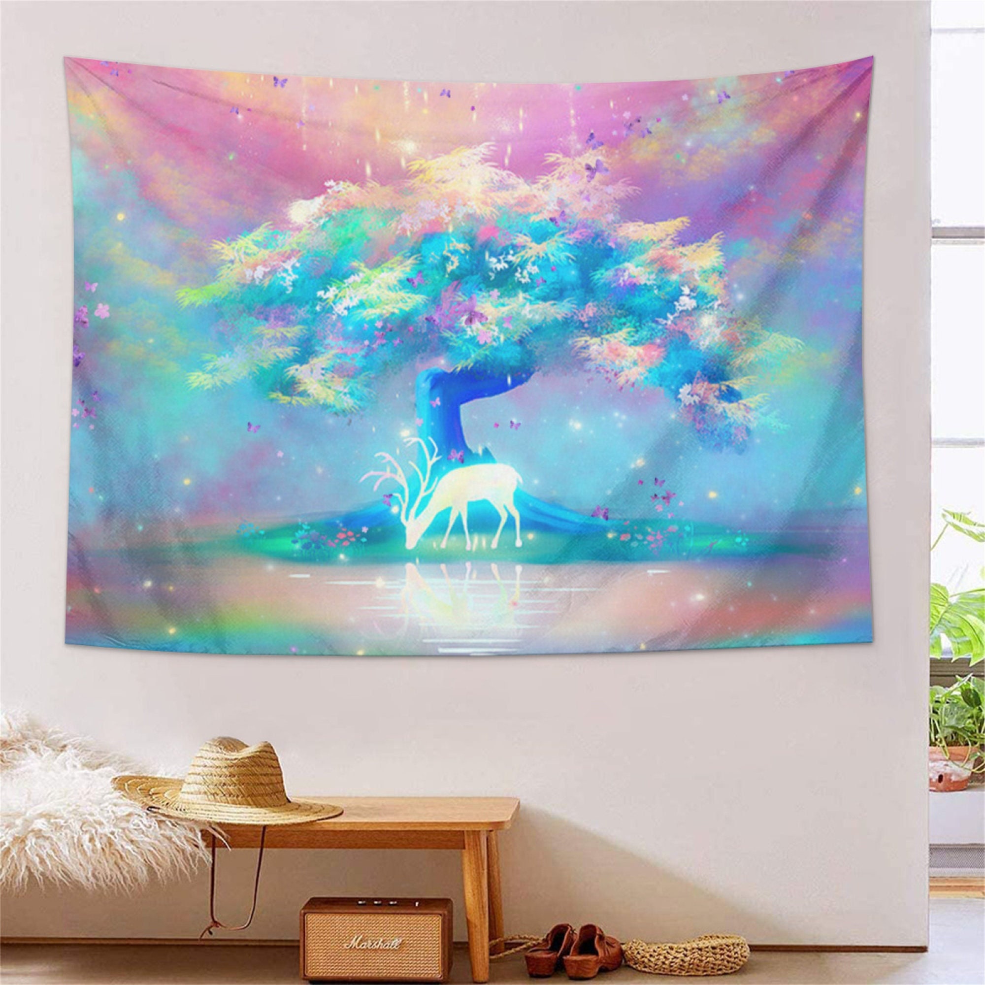 Takashi-Murakami-Flower-Tapestry Wall Hanging Art For Dorm Decor For Living  Room Bedroom Indian Decor Hippie Mural Living College Dorm Room Poster  (80x60 Inches) : : Home