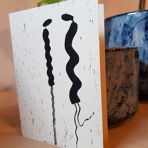 Impression lino faite à la main : Tu me fais sentir BoogieWoogie