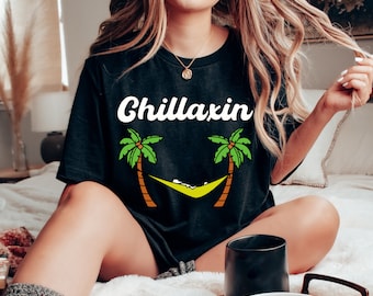 Chillaxin' Beach T-Shirt, Summer Vacation Shirt