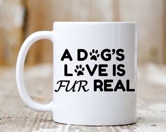 Keramische mok hondenliefhebber, cadeaubont echte koffie