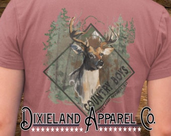 WHITETAIL BUCK SHIRT makes the perfect gift for the hunter in your life.  Whitetail shirt for Men, hunters, women, country boy, country girl