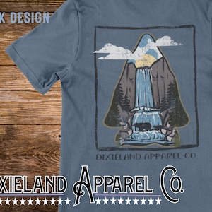 WATERFALL SHIRT | Comfort Colors Tee | Hiking shirt | Great Outdoors | waterfall and bears | gift for outdoor lover | gift for hikers