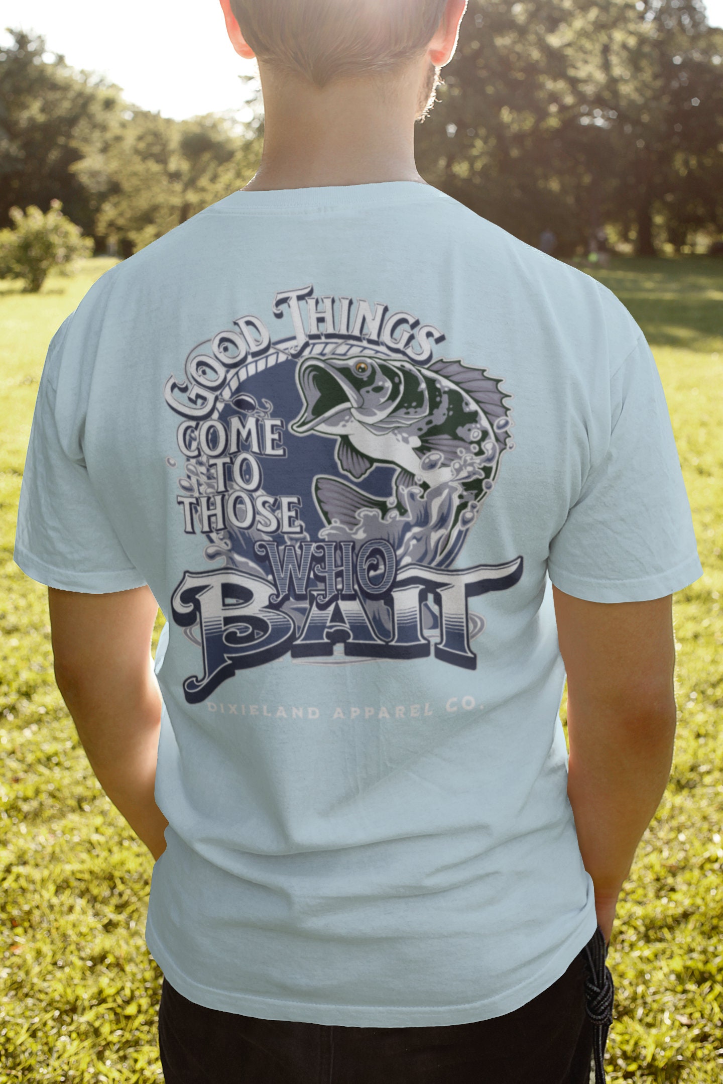 FISHING SHIRT: Good Things Come To Those Who Bait Comfort Colors Unisex Fishing Graphic Tee, gift for fishermen, love to fish