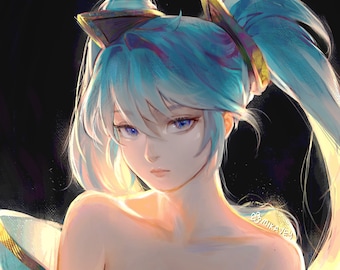 League of Legends | Sona 11x14&quot;, 5x7&quot;