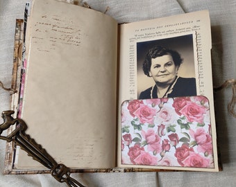 Trust Your Heart ~ Vintage Junk Journal ~ Handmade Notebook