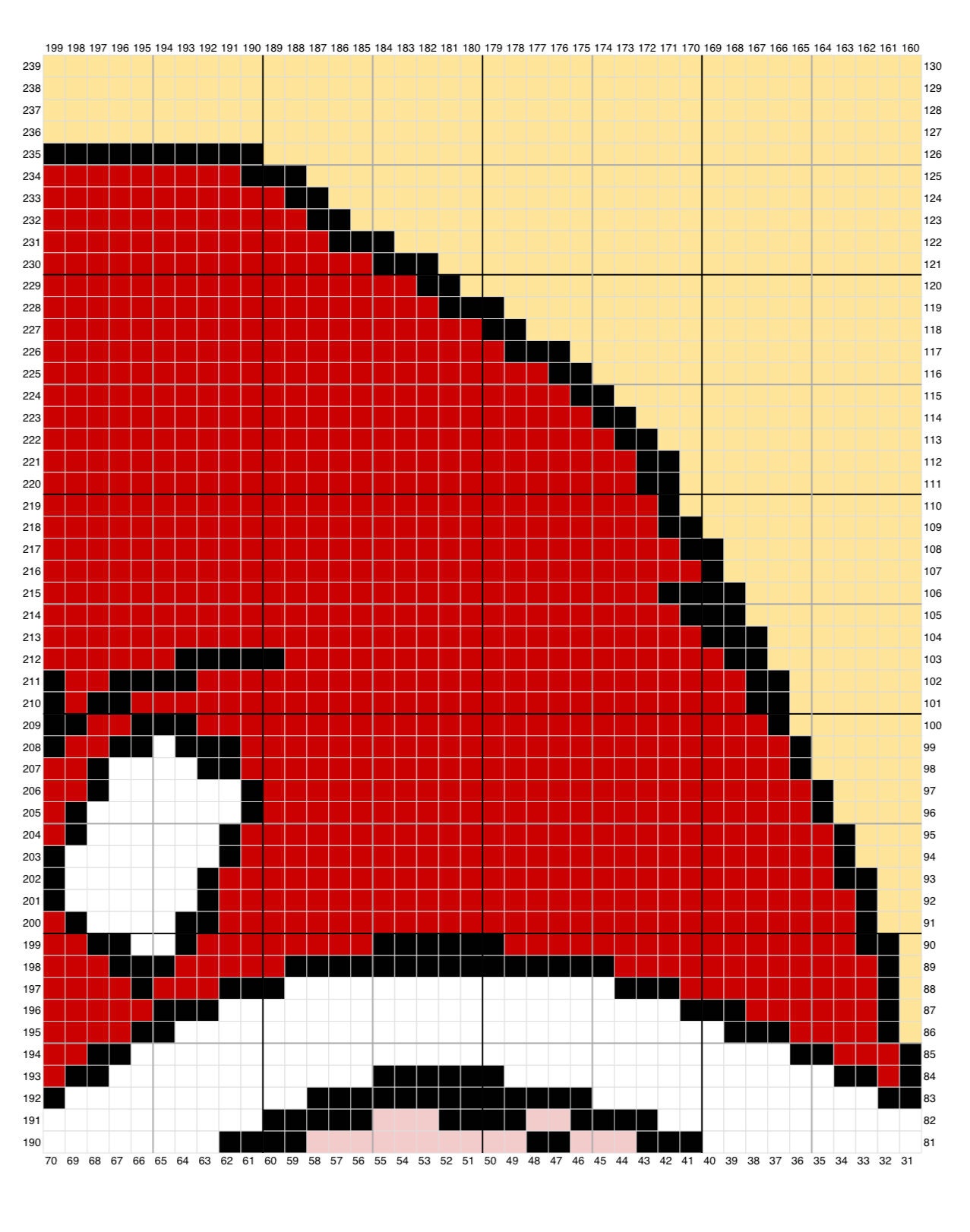 Red Genk Pattern Christmas Gonk C2C Crochet and Cross Stitch Pattern | Afghan ...