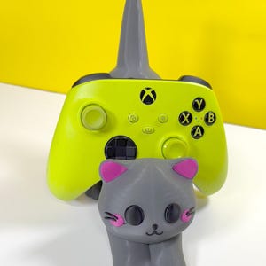 3D Printed Cat Controller Holder: Gamer Phone Stand