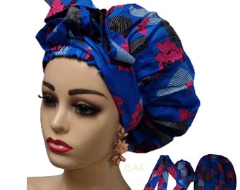 Adorable Medium Size Turban Style Head Bonnet, Ladies Hair Bonnet, Comfortable Hair Bonnet, Sleeping Bonnet, Fast Shipping Bonnet