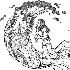 under the blue - ink drawing