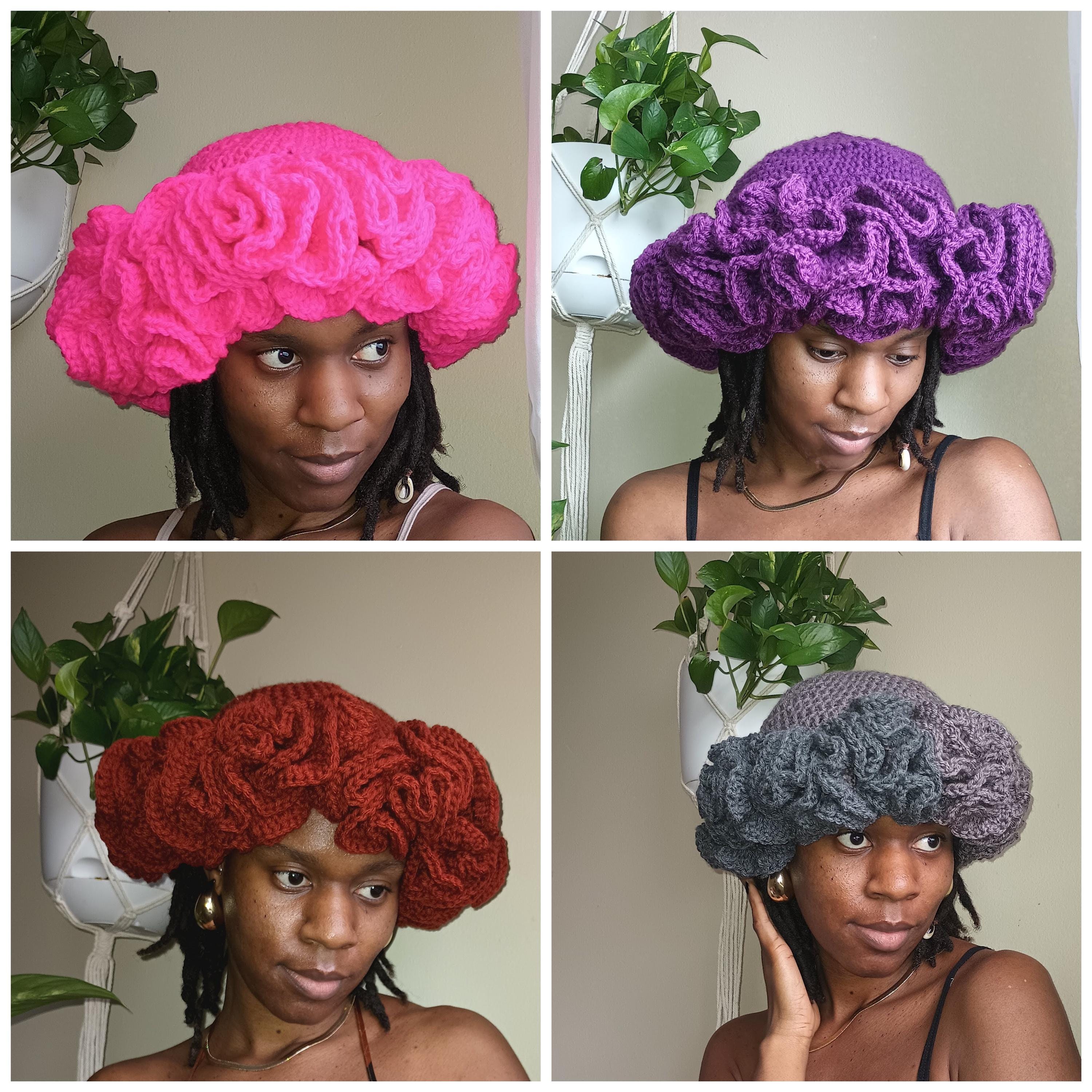 Crochet Ruffle Hat Drawing Crochet Ruffle Hat Pattern PDF Download Only - Etsy