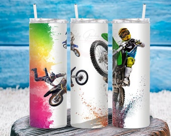 Dirt Bike - PNG, 20oz, 30oz, Straight, skinny Tumbler design