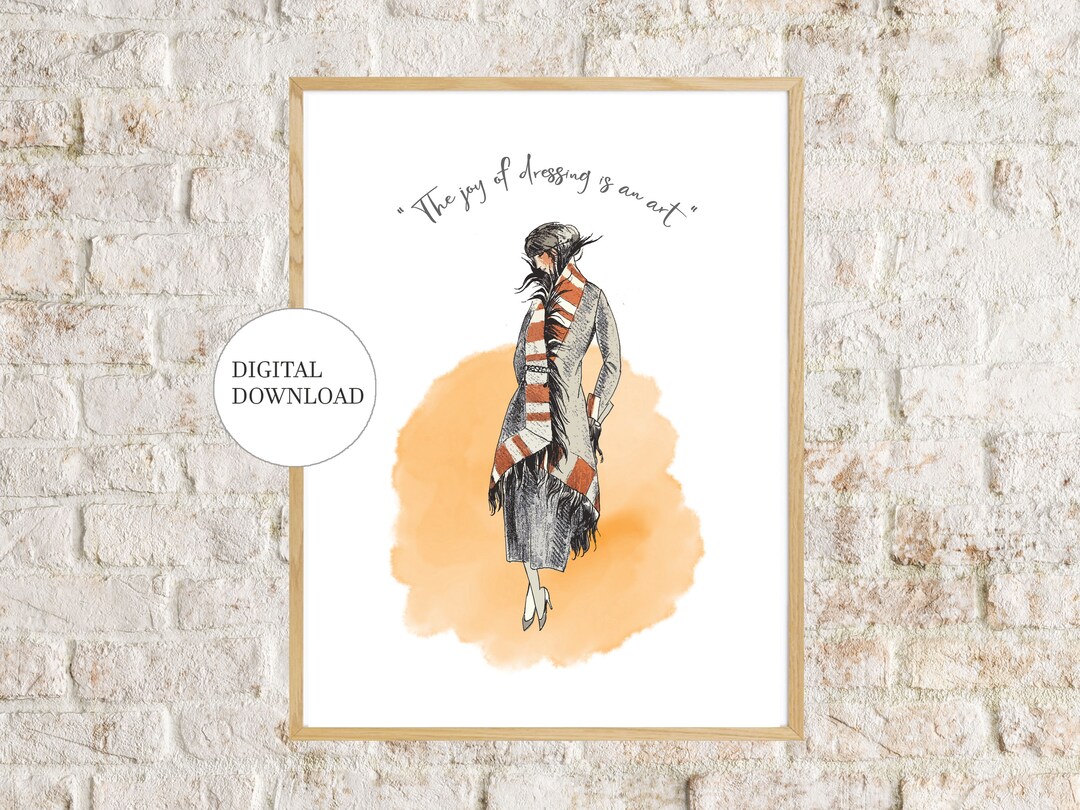 Printable Closet Wall Art Dressing Room Decor Closet Decor Etsy