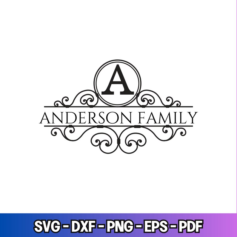 Split Monogram SVG Split Monogram Alphabet Svg File Split Monogram Svg ...