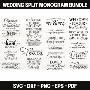 Pacote Mega SVG de casamento, Noiva svg, Noivo svg, Festa de noiva svg, Casamento svg, Citações de casamento svg, Sinais de casamento svg, Arquivo de corte Cricut, vetor