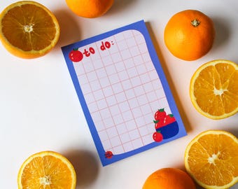 Orange To-Do List Notepad | A6 Tear Off Pad