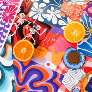 RABAIS SUR LES IMPRESSIONS D'ART A5 | art floral, impression d'art, art mural, décoration de chambre, décoration d'intérieur, idée cadeau, format a5, sans cadre, chambre à coucher