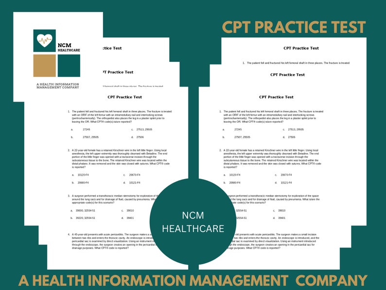 CPT Practice Test Answers & Rationales | Mcq’s Answers | Printable ...