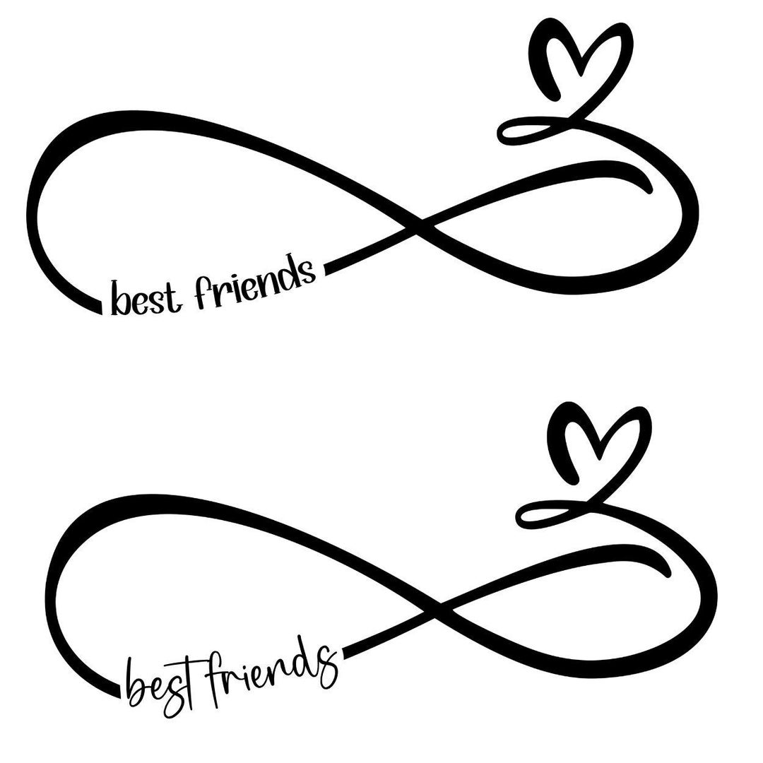 Besties- Best Friend Images- Digital Art Cricut-cut Files- 5 Different ...