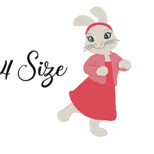 Peter Rabbit Lily Bobtail Character Embroidery design file ,Female rabbit, Lily Bobtail, comics and fantasy, peter rabbit,Benjamin Bunny,