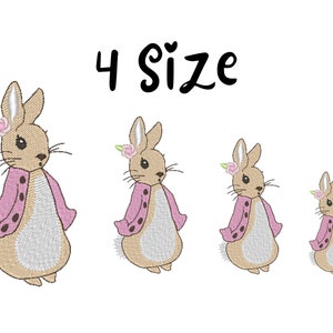 The Tale of Peter Rabbit Flopsy Bunnies Embroidery Machine Pattern File,Cottontail rabbit,easter bunny,beatrix potter , design download file