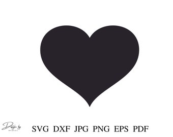 Heart Svg Cut file, Love Svg, Svg Files For Cricut, Png, Dxf, Eps, Pdf, Jpeg, Valentines Day Svg, Love Svg, Heart Design Instant Download,