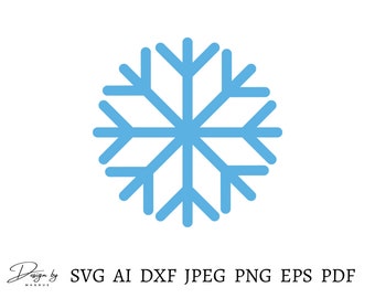 Snowflake Svg File, Snowflake Png, Snow Crystal Cut File For Cricut, Christmas svg, Christmas Png, Snowflake Vector File, Instant Download