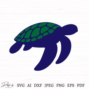 Sea Turtle Svg File, Sea Turtle Cut File For Cricut, Sea Turtle Clipart, Sea Turtle Png, Sea Turtle Vector File, Turtle Svg Instant Download
