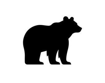 Bear Svg-bestand, Bear silhouet, Bear Cut-bestand, Bear Png, Bear Clipart, Mama Bear Svg, Animal Svg, Outdoor Svg, Bear Vector, Instant Download