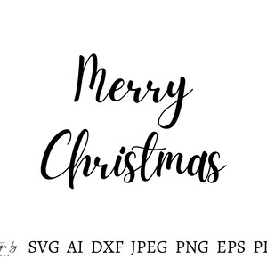 Merry Christmas Svg, Merry Christmas Png, Merry Christmas Sign, Merry Christmas Cut File, Christmas Svg Icon, Cricut Svg, Instant Download
