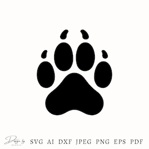 ライオンの足跡 SVG ファイル、ライオンの足跡プリント、ライオンの足跡シルエット、ライオンの足跡ベクター ファイル、足跡 SVG、動物の足跡 SVG、ライオンの足跡 PNG ファイル、即時ダウンロード