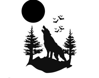 Werewolf Svg, Werewolf Silhouette, Werewolf Clipart, Halloween Design, Svg, Ai, Dxf, Eps, Png, Jpeg And Pdf, Cricut Svg, Instant Download