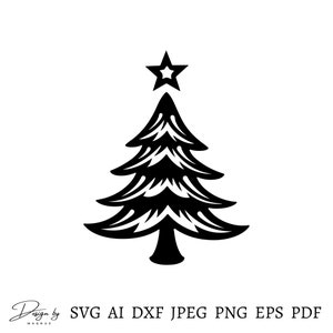 Christmas Tree Svg, Christmas Tree Clipart, Christmas Png, Christmas Svg File, Christmas Tree Design, Christmas Cut File, Instant Download