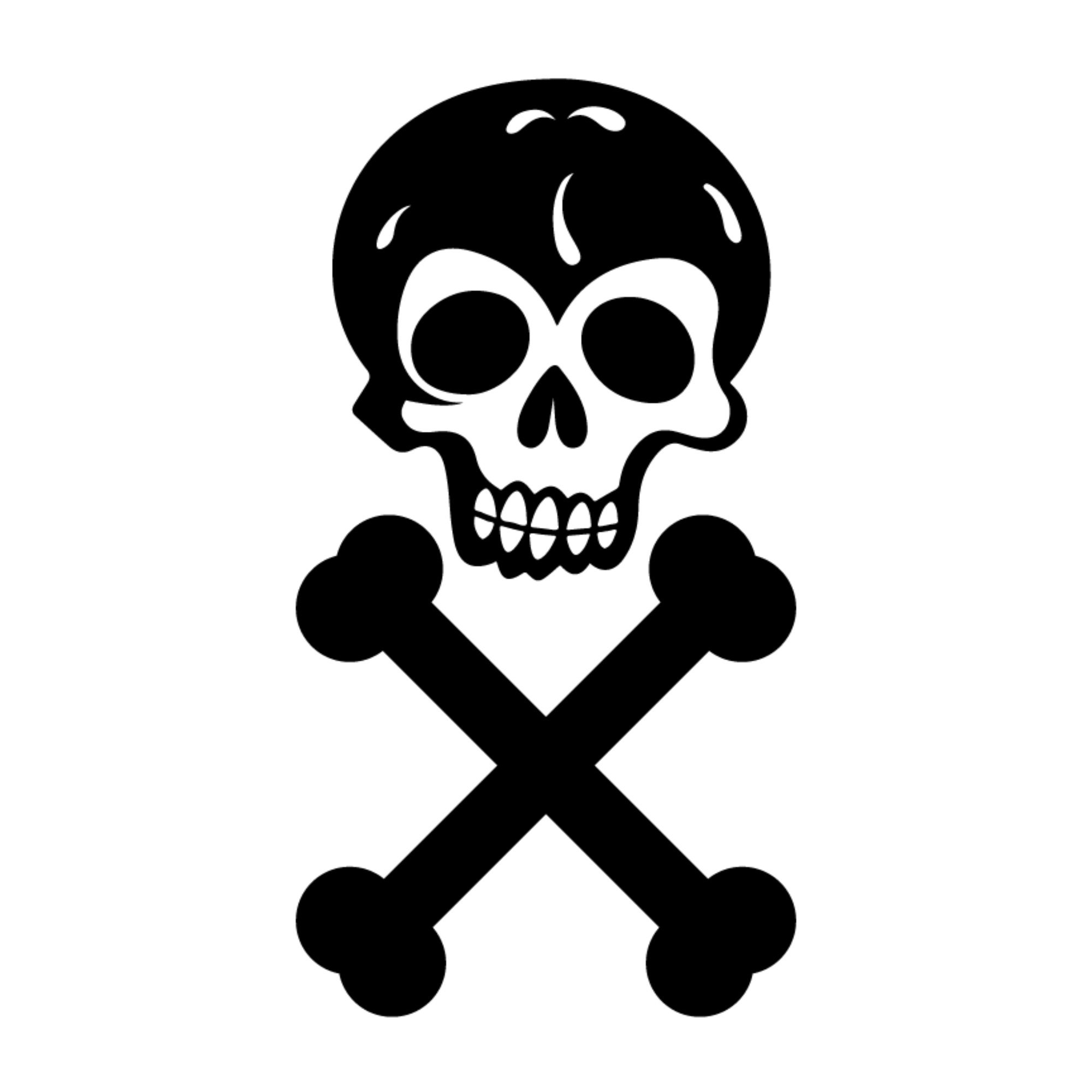 Skeletons. Large set of skulls, bones and pirate symbols. 15 skull and bone silhouettes in one set. 9392964 Vector Art at Vecteezy