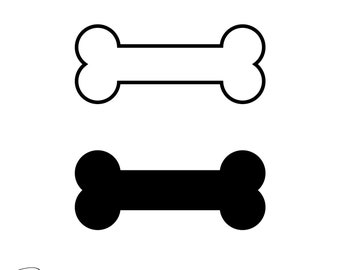 Dog Bone Svg, Dog Bone Clipart, Dog Bone Cut File, Dog Bone Svg Laser File, Dog Bone Png, Animal Accessory Svg, Animal Svg, Digital Download