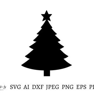 Christmas Tree Svg, Christmas Svg, Christmas Tree Design, Christmas Tree Vector File, Christmas Tree Cut File For Cricut, Instant Download